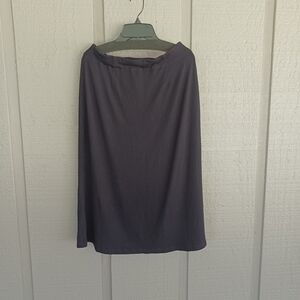 Eileen Fisher Pull On Midi Skirt Size XS Women Color Black Stretch Minimalist